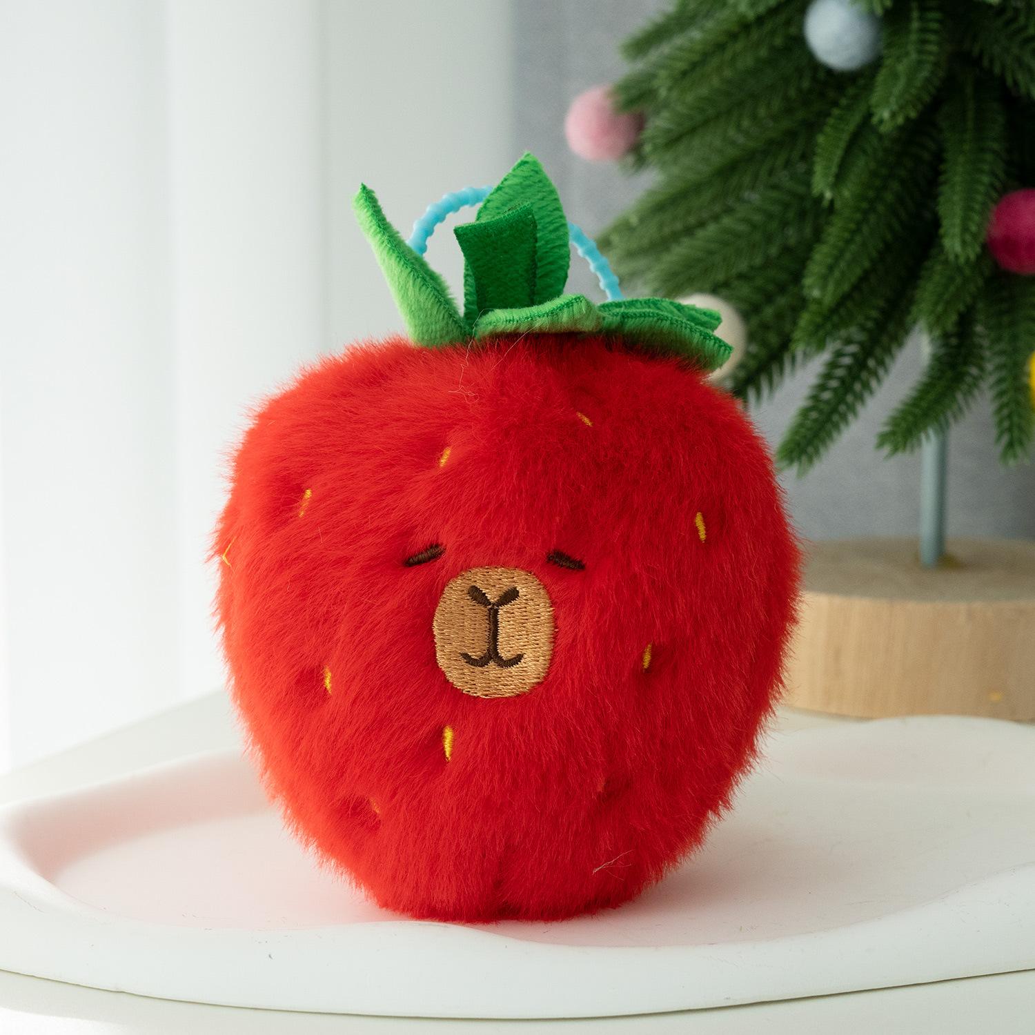 

Капибала плюшевый кулон, милая кукла-капибар, тряпичная кукла, брелок, 4-дюймовая кукла-захват color random hair