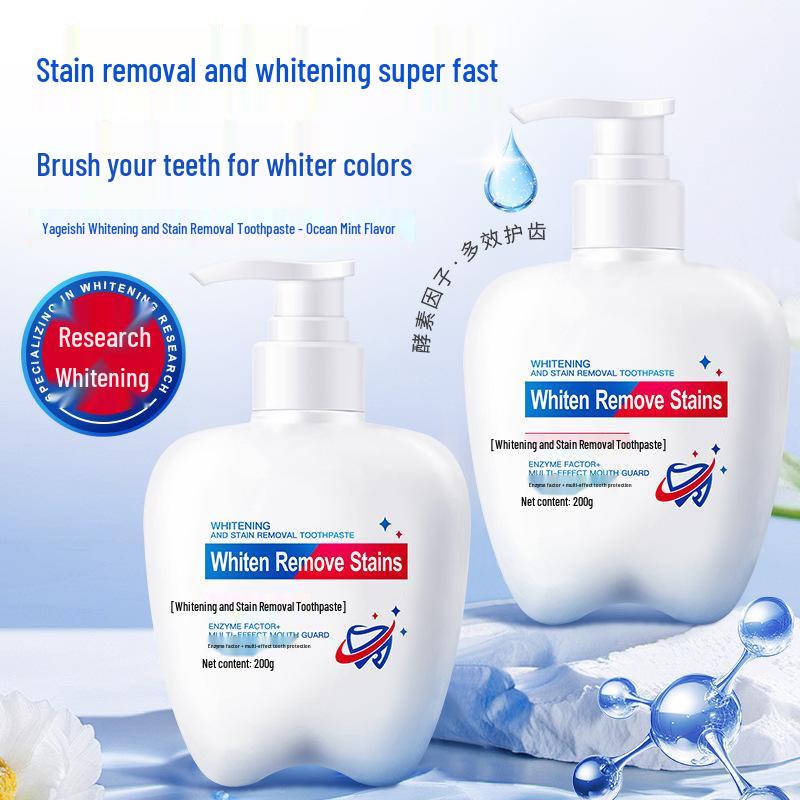 

Southeast Asia YayaShi Enzyme Whitening Toothpaste for Stain Removal and Long-lasting Fresh Breath, 200g