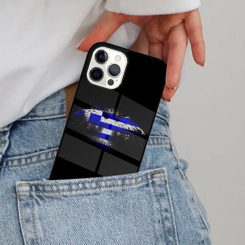 Greek flag Crete Greece Phone Case Magesafe Magnetic Wireless Charge Cover For IPhone 18 16 11 12 13 14 15 Pro Max Plus Mini