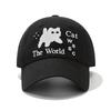 Original design pixel wind cat embroidery baseball cap female simple versatile spring and summer outdoor sunshade cap