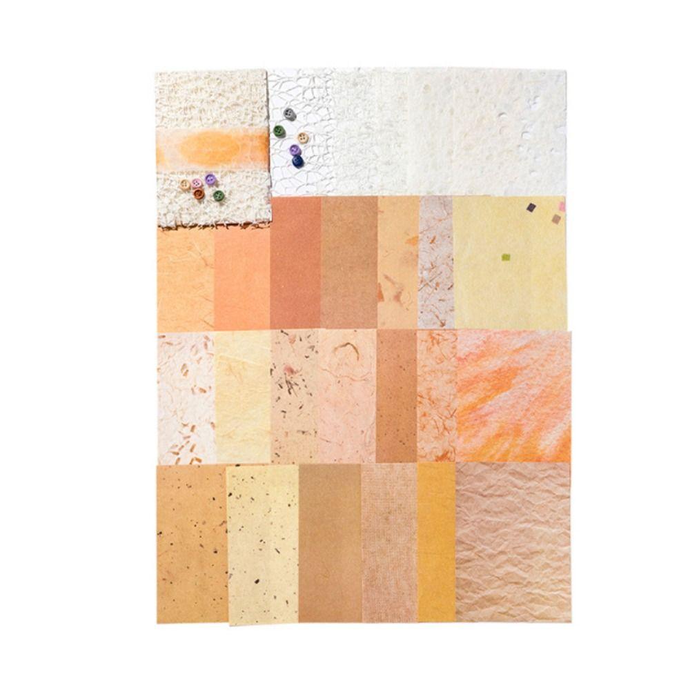 

26PCS/Set Lace Mixed Paper Material Romantic Series School Supplies Vintage DIY Paper Material помаранчевий