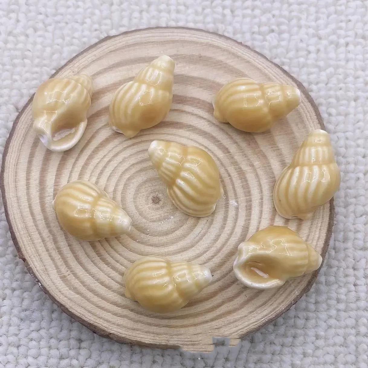 

DW43 10Pcs Fashion Conch Shape Good-looking Ceramic Porcelain Beads DIY Handmade Pendant Bracelet Necklace Accessories Jewelry 21x13mm(10pcs)