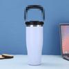 30oz Vacuum Insulated Stainless Steel Travel Mug With Handle Car Outdoor Office Use