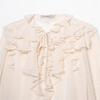 TAOP&ZA Summer Women's Elegant Ruffle Tie Layered Shirt Top