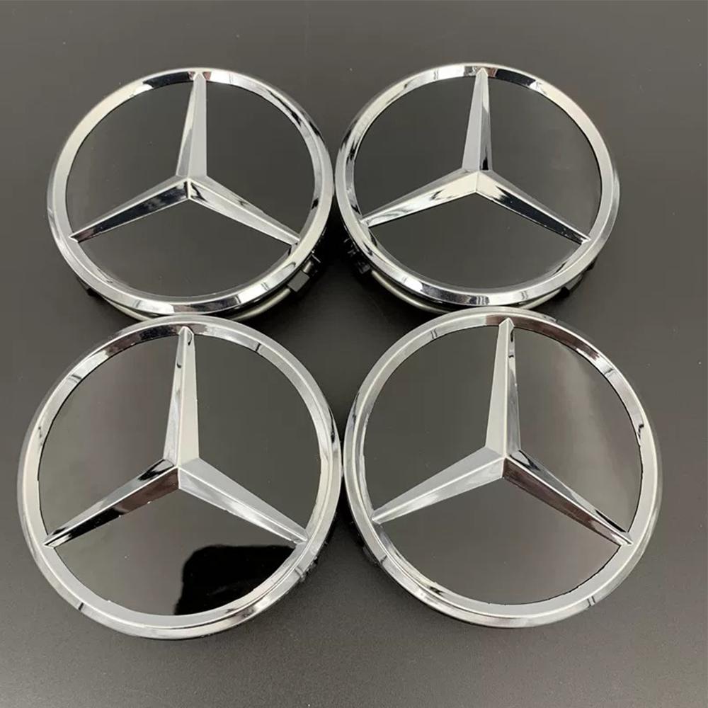 

Car Sticker 4pcs 75MM Car Wheel Center Caps Rims Hub Caps For Mercedes Benz W204 205 A B C E S CLA CLK ML GLK GLA GLB GLC CLAS A