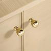 Electroplated Gold Drawer Pull Single-Hole Wardrobe Handle Furniture Hardware  for Cupboard