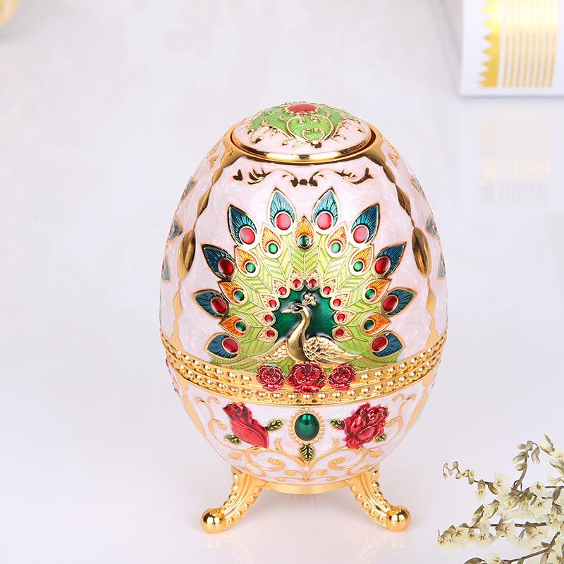 Creative European toothpick holder bucket Russian hand-pressed toothpick box automatic portable high-end retro dining table toothpick jar