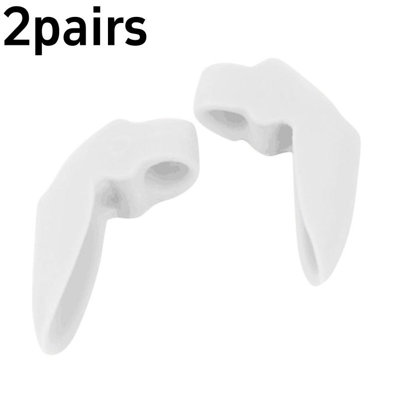 1/2Pairs Silicone Gel foot fingers Two Hole Toe Separator Thumb Valgus Protector Bunion adjuster Valgus Guard feet care
