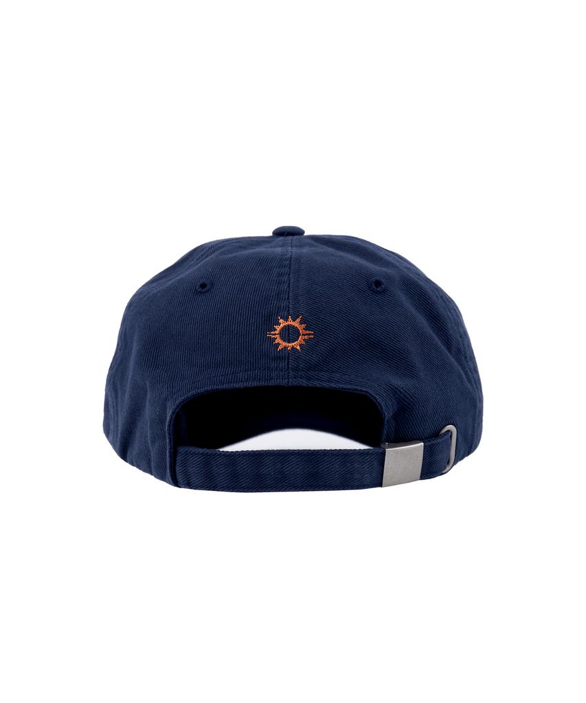 HELLO SUNRISE Hnt Swirl Logo Ball Cap_Deep Blue