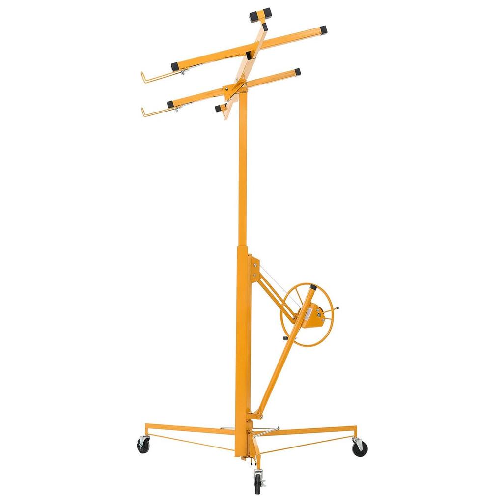 3353mm Gipskartonheber, Robuster 68 kg Sheetrock Heber mit Verstellbarem Teleskoparm, Feststellbaren Rädern, Gipskarton Heber Plattenheber Hebewerkzeuge Ideal