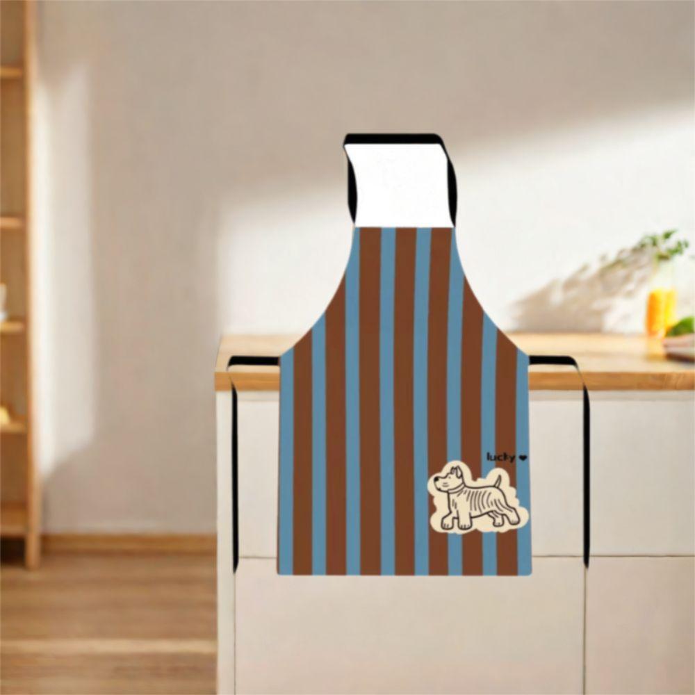 Anti Splash Kitchen Apron Cartoon Design Baking Apron Creative Cooking Apron  BBQ