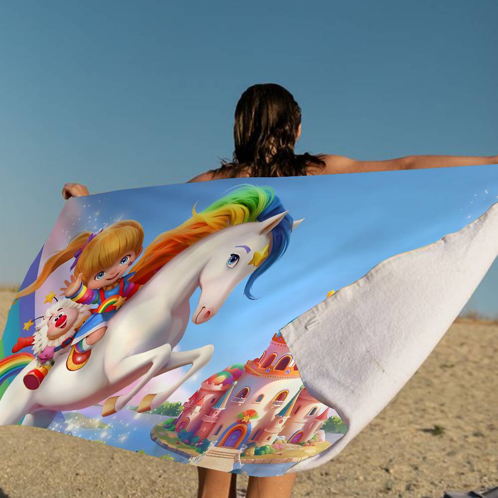 Rainbow Brite Red Butler TV Anime Beach Swimming Towel Soft Absorbent Washcloth Children's Gifts For Kids Travel Camping Gym