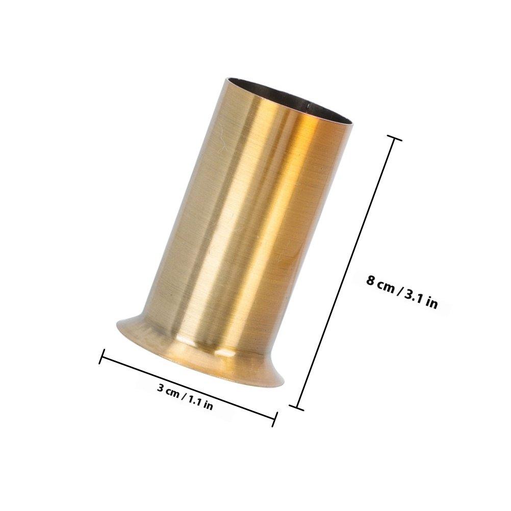 4Pcs Iron Chandelier Sleeve Covers Easy Install Replacement Base Sleeves for Candelabra Sockets Light Fixture Socket Covers Lamp