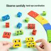 Kids' Expression-Changing Magic Cube Puzzle: Wooden Parent-Child Early Education Toy
