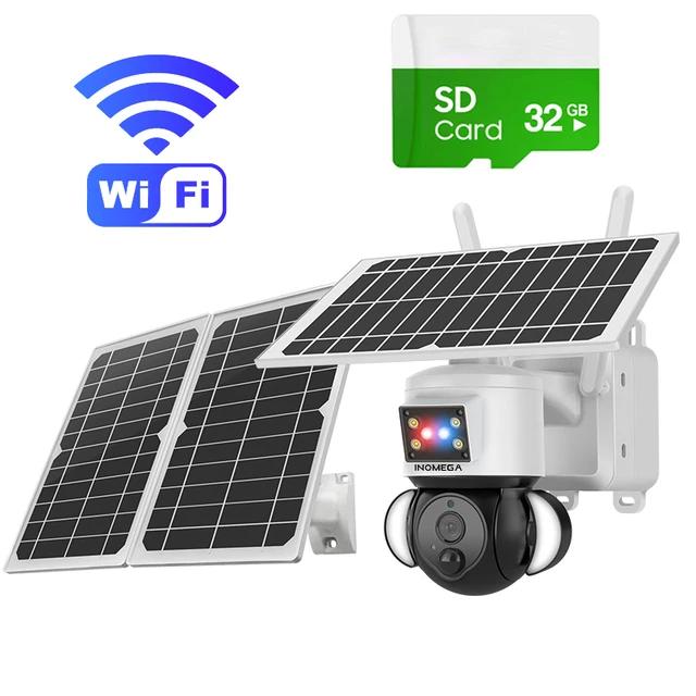Kamera wideo do monitoringu bezpieczeństwa 2K 4MP 4G PTZ z panelem słonecznym, 32000 mAh, ładowanie akumulatorów litowo-jonowych
