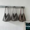 Korean Version Autumn and Winter Lazy Wind Texture Leopard Print Cloth Bag Bag Niche Large Capacity Shoulder Tote Bag Shopping Bag