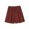 Influencer Women's Cool Ice Silk High Waist A-line Casual Shorts
