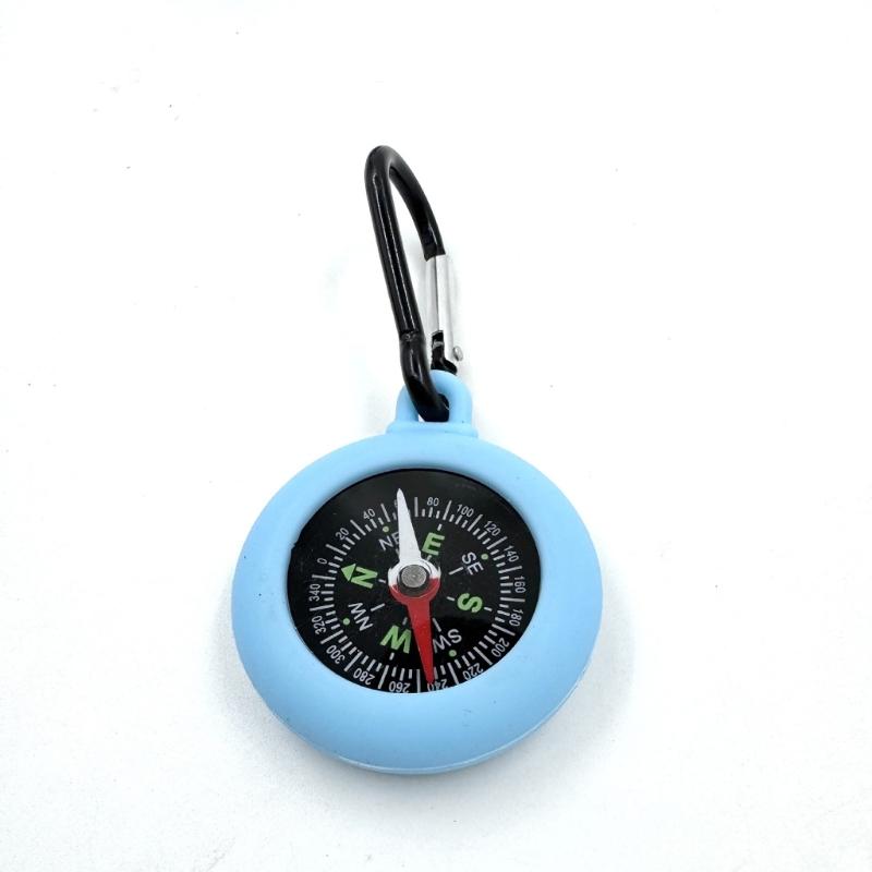 5Pcs Portable Keychain Compasses Mountaineering Compasses Pointer Navigation Tool Carabiner Compasses for Camping Hiking