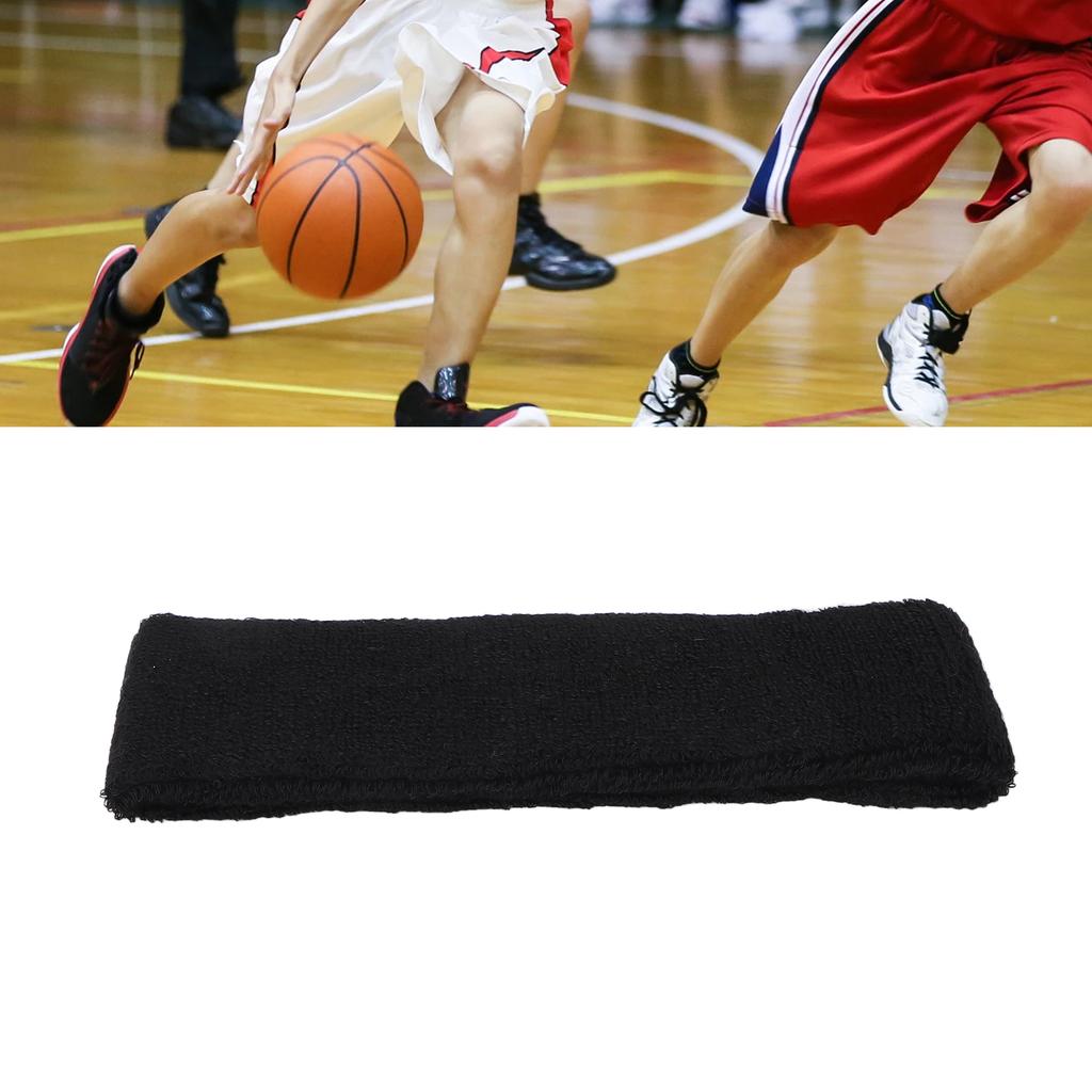 Sweat Absorbing Fitness Headband Elastic Polyester Cotton Headband for Sports Running
