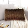 45/50cm Cushion Cover Modern Simple Soft Fluffy Pure White Plush Pillow Home Cushion Artificial Imitation Wool Pillow Cover