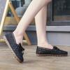 Summer bow cloth shoes women's breathable lace hollow soft-soled shoes flat-soled beanie shoes maternity shoes evening gentle shoes