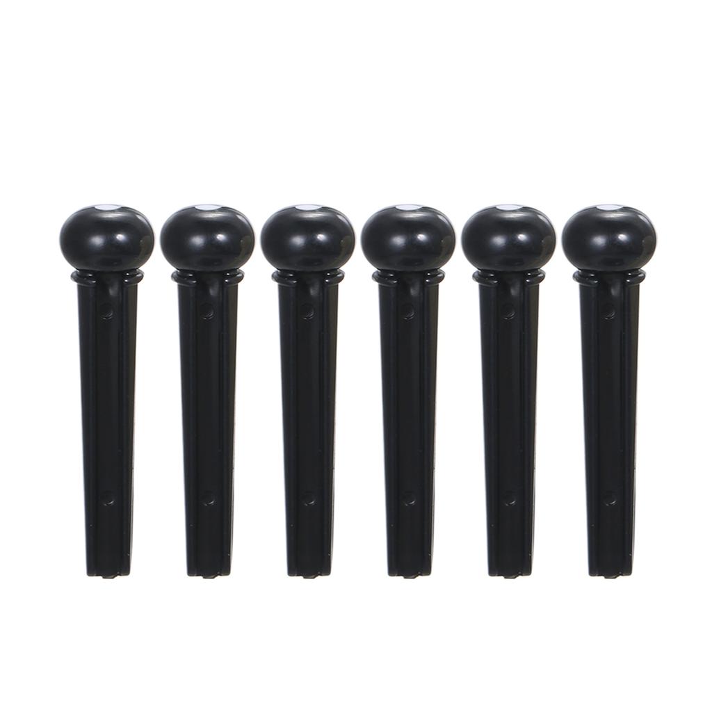Plastic Acoustic Guitar Bridge Pin Bridge Saddle And Nut String Pin Black