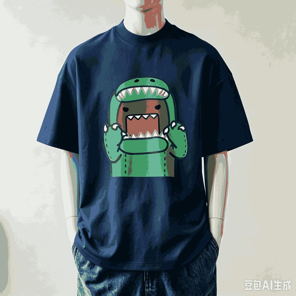 Domokun Für Fan Geschenk T-Shirt Unisex Unisex Harajuku Oversized Unisex Kurzarm Streetwear Hohe Qualität Paare Bequem Weich