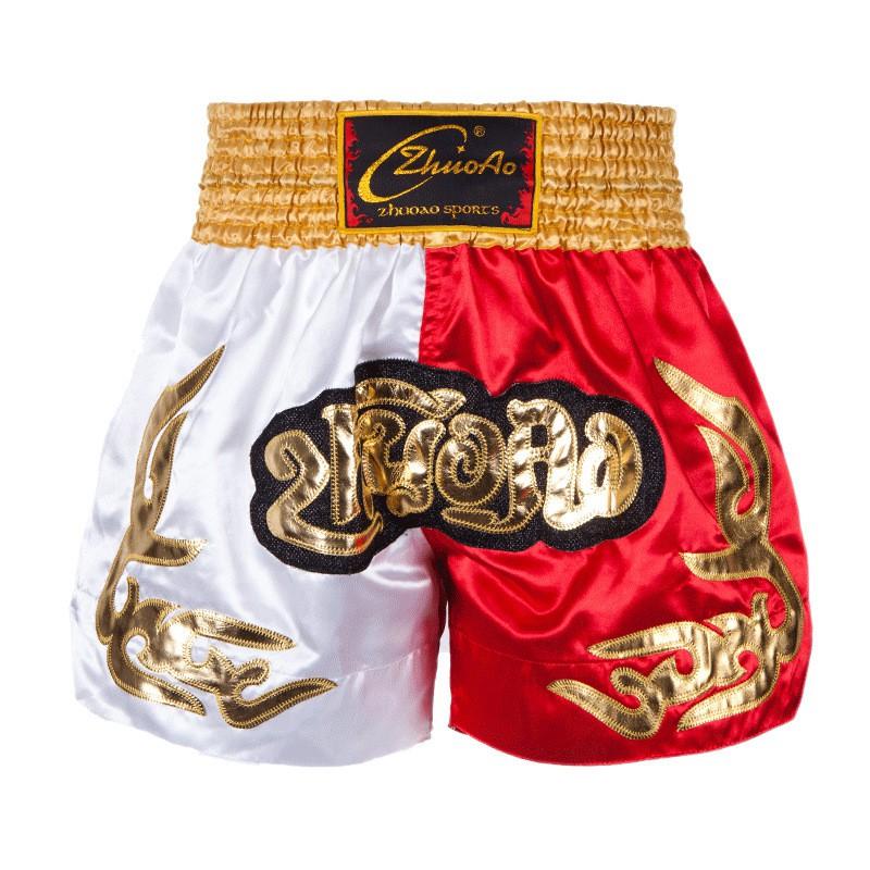 Breathable Muay Thai Shorts Cycling Jersey Training Fight Satin Unisex