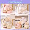 Adorable Stuffed Rabbit Plush Toy With Flower Dress For Kids Gift Characters Included)
