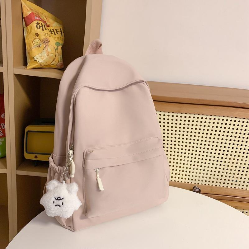 Schultasche weiblich koreanische Version High School College-Student einfach einfarbig Campus große Kapazität männlich trendiger Rucksack Ins Reise-Rucksack