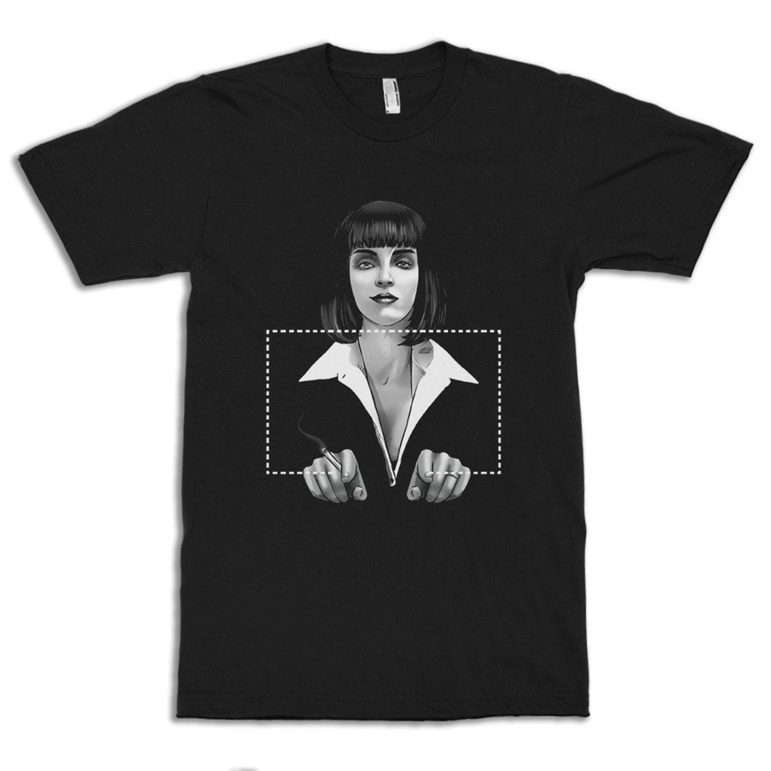 Mia Wallace Pulp Fiction T-Shirt, Quentin Tarantino Shirt, Men s and Women s Sizes (drsh-207) L
