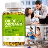 Oreganoöl-Kapseln enthalten eine Mischung aus Schwarzkümmelöl und Thymochinon, sind GVO-frei und stärken das Immunsystem.