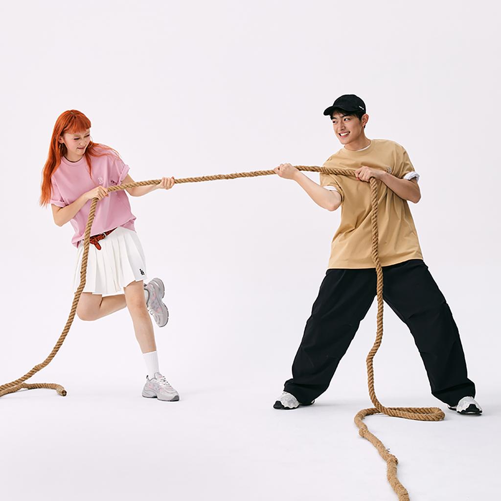 New MLB Boston Red Sox Basic Collection SS25 T Shirt Unisex Light Beige Yellow 3ATSB0253-43BGL