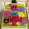 1PC Mr. Men Little Miss Patterned Flannel Blanket Suitable For All Seasons for Home Decor Warmth and Comfort Gifts Holiday Present