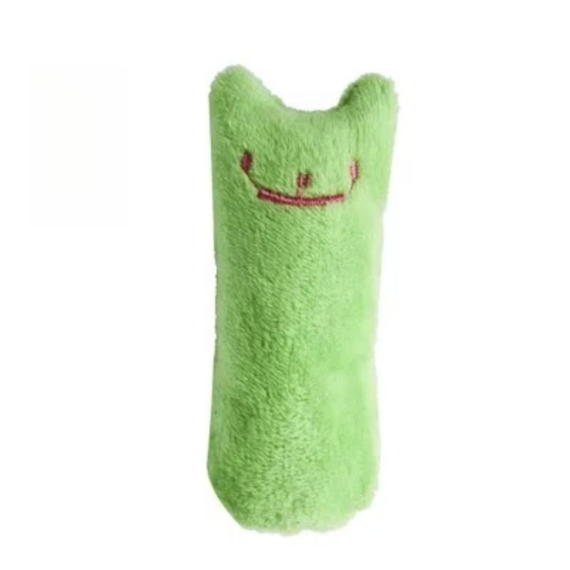 1pc Teeth Grinding Catnip Toys Funny Interactive Plush Cat Toy Pet Kitten Chewing Vocal Toy Claws Thumb Bite Cat Mint for Cats