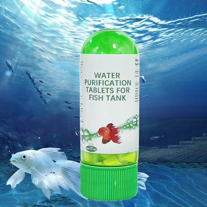 2 Stück Aquarium Wasserreinigung Aquarium Wasserreinigungstabletten Für Aquarium Trübungsentfernung Kraftvolles Wasser Für Fische