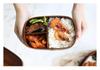 KXLCGYK Magewappa Bento 700ml Single Magewappa Natural Lacquer Blue Drawstring Wooden Spoon and Chopsticks Perfect for Commuting or School Box, Oval,