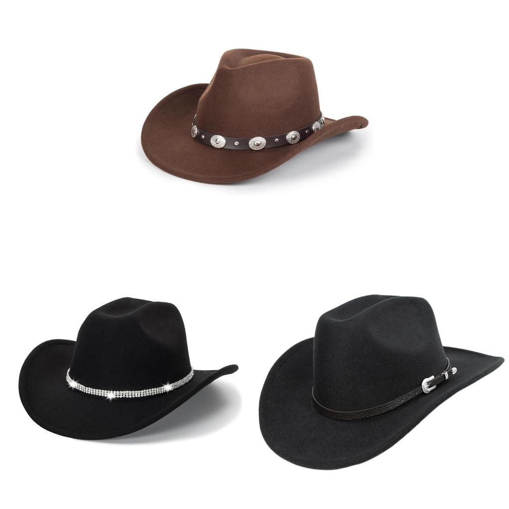 Cowboy Hat For Men Women With Sun Protection Wide Brim Polyester Summer Fashion Style