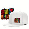 Built Different Graffiti Graphic Snapback Cap Polyester Streetwear Baseball Hat Unisex Casual Adjustable Fashion