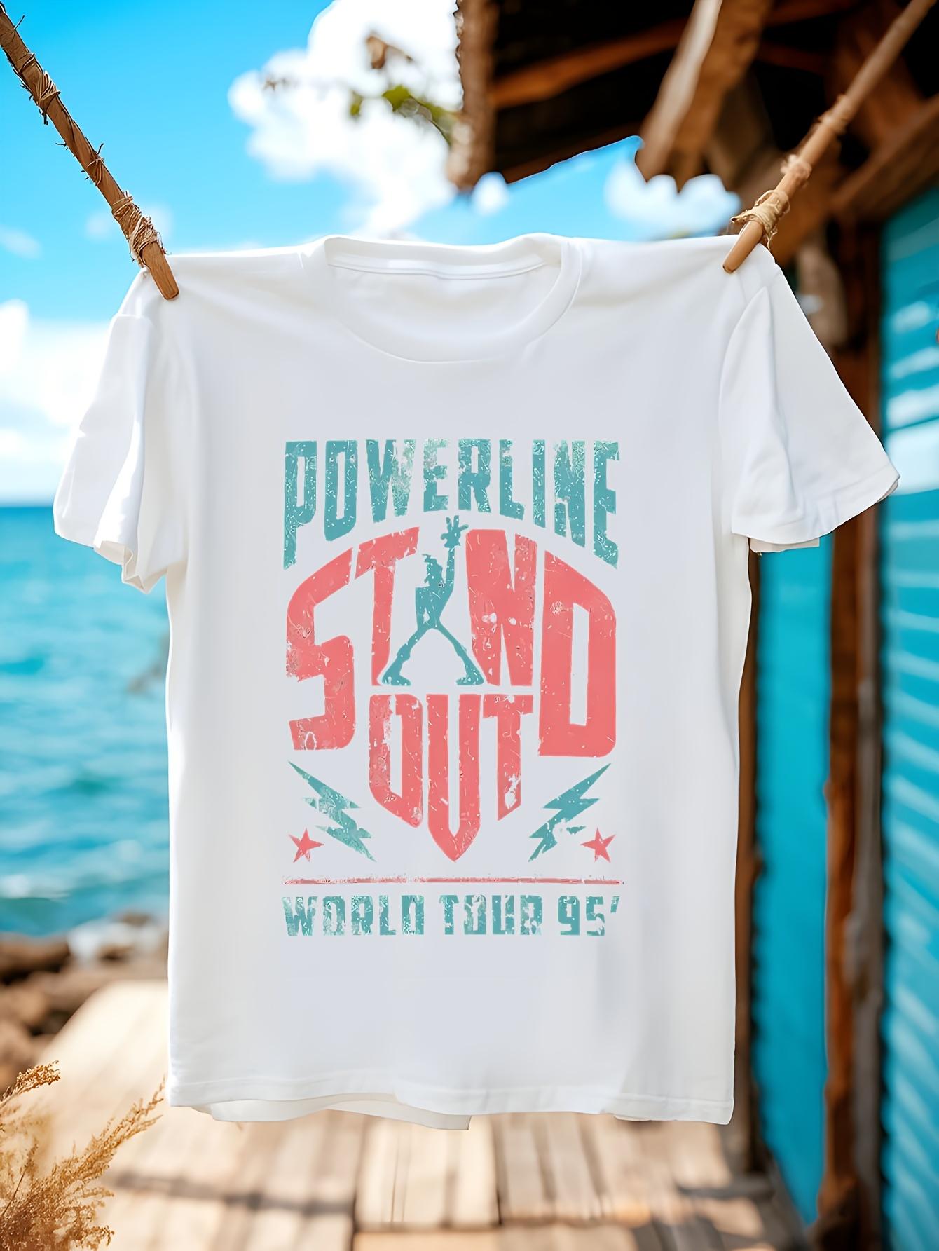 POWERLINE Tshirt Latest Version Humorous Apparel for Men XXXXL