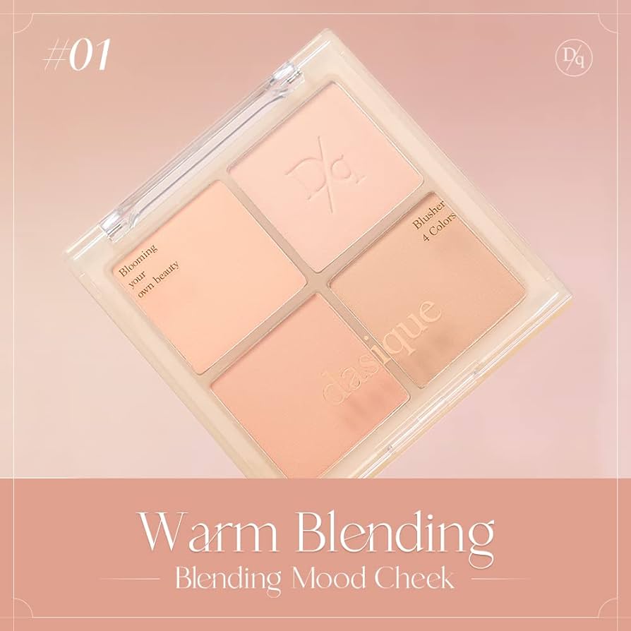 DASIQUE Blending Mood Cheek Blusher, Makijaż, KBeauty, Koreańskie kosmetyki, próbka