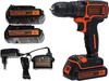 Black + Decker Wiertarko-Wkrętarka 18V 2X1.5Ah Bdcdc18B