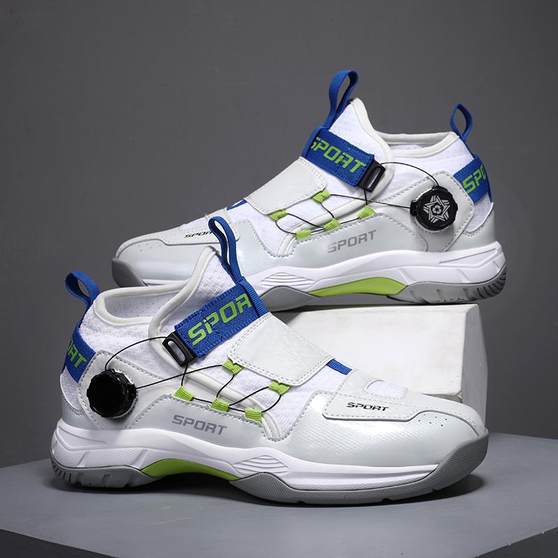 New Men's Women's Tennis/badminton Shoes with High-quality Knob Buckles Couples Unisex Indoor Outdoor Anti Slip Volleyball Shoes