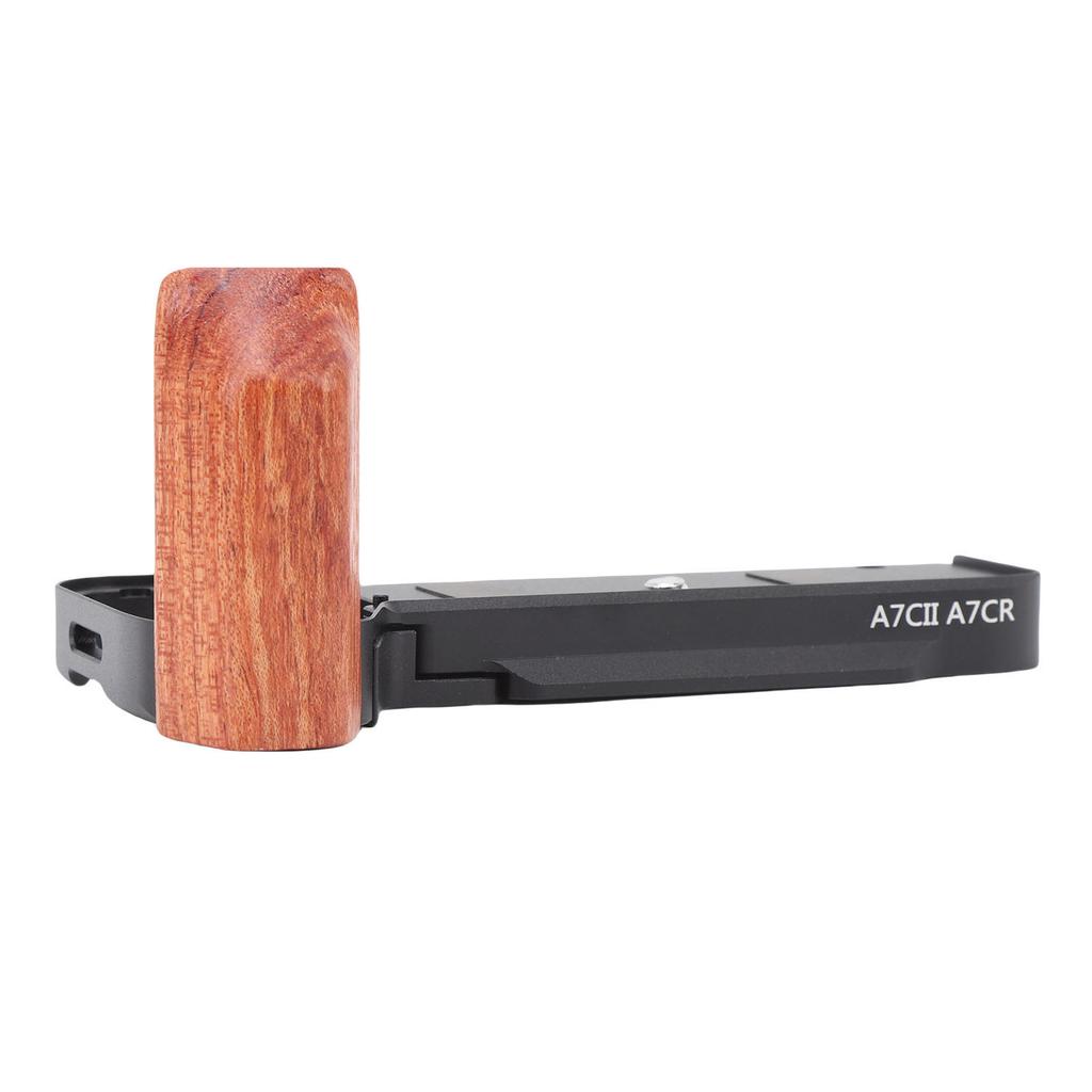 Handgrip L Shape Grip Fit for A7C2 A7CR Camera Built In Quick Release Plate Wooden Hand Grip L Bracket