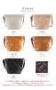 Lizdays Faux Leather Shoulder Bag with B5 Capacity Women's Bucket-Shaped (Gray Beige)