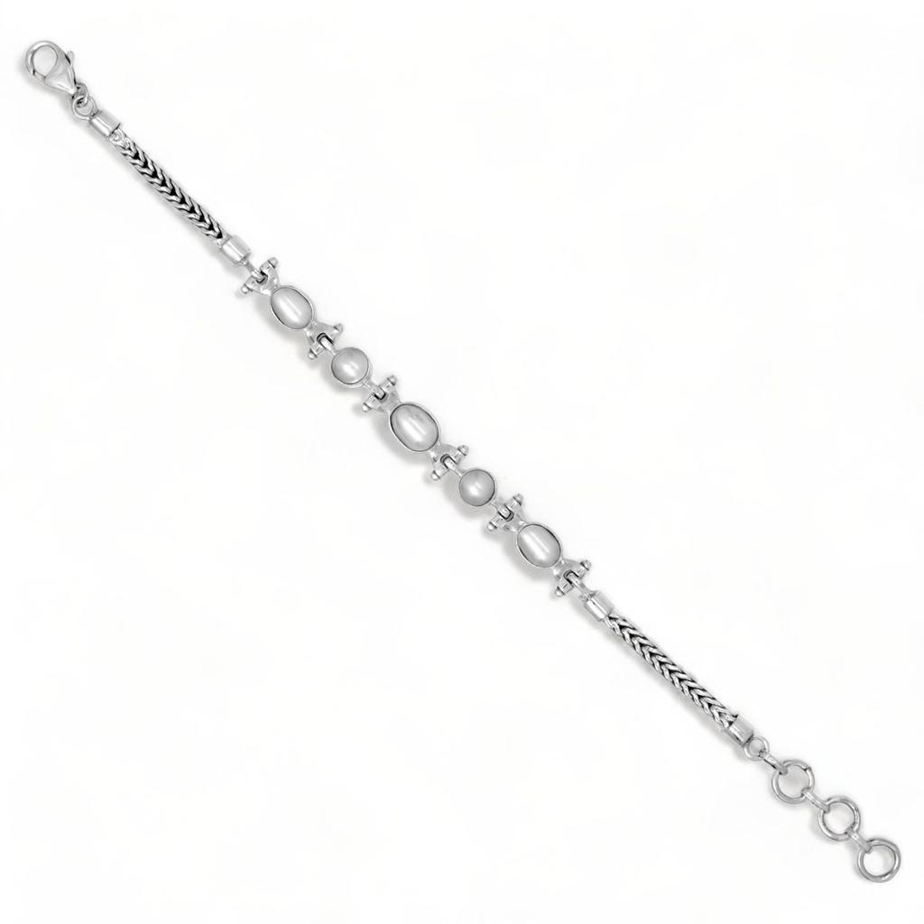 Blue Topaz Bracelet: Adjustable Sterling Silver Gemstone Jewelry