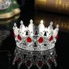 European and American Baroque Full Circle Crown Headwear Rhinestone Alloy Crown Hair Accessory