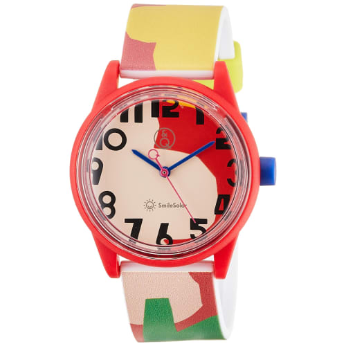 Citizen Q&Q Smile Solar Watch, a Collaboration with Textile Designer Masaru Suzuki. This "flower Road" Model Features Solar, Analog, 10 ATM Water Resi