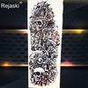 1PC Cool Totem Temporary Tattoo Fake Black Full Arm Tattoo Sticker For Men Summer Style Tatoos Decal