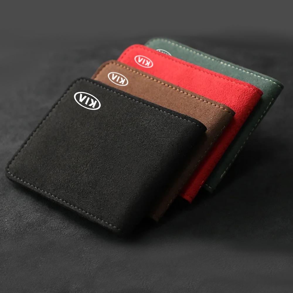 Car Logo Ultra-Thin Driver License Cover Card Business ID Pass Holder For KIA Ceed KX1 K5 K6 Sportage Optima Sorento RIO Picanto qdkpe55